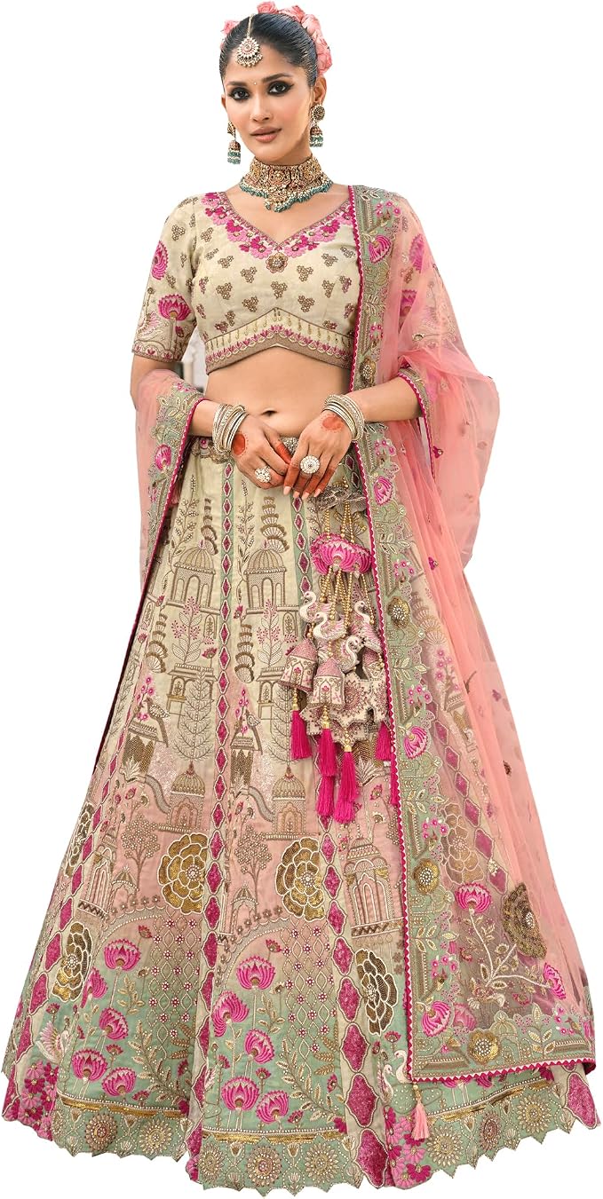 Blush Embroidered Lehenga Choli