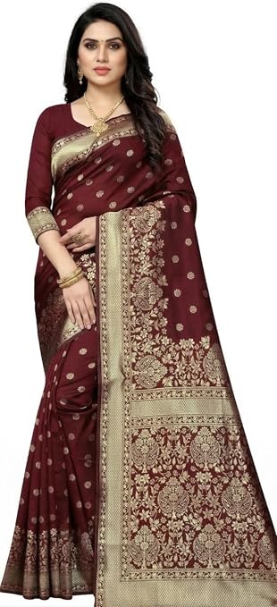 Rani Pink Paithani Silk Saree